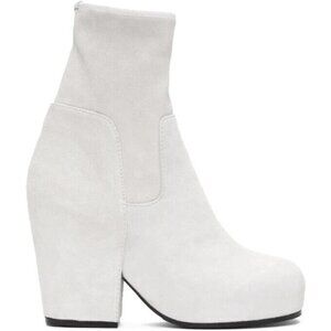 Random Identities Suede Boots Size 41 US 11 Womens White